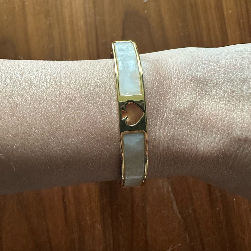 Kate Spade Gold and White Bracelet